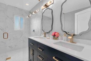 Hair dryer, towels