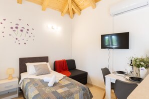 Internet, bed sheets - Apartments Roza - Superior Studio Apartment (Mlini)