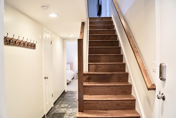 stairs leading up from front door