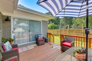 Terrace/patio - Lake Hamilton Home: 5 Mi to Hot Springs! (Hot Springs)