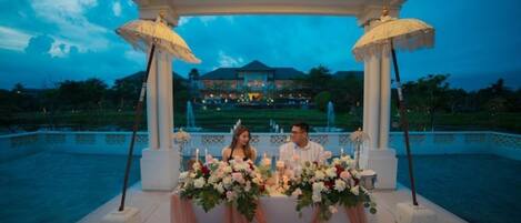 Espace banquet en plein air