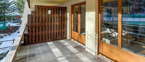 outside