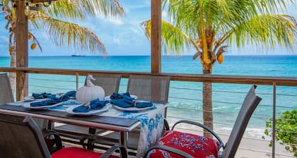 Beachfront Home with Large Deck. Walk to Restaurants. Near Downtown.