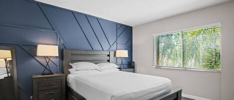 2 bedrooms, iron/ironing board, travel crib, WiFi