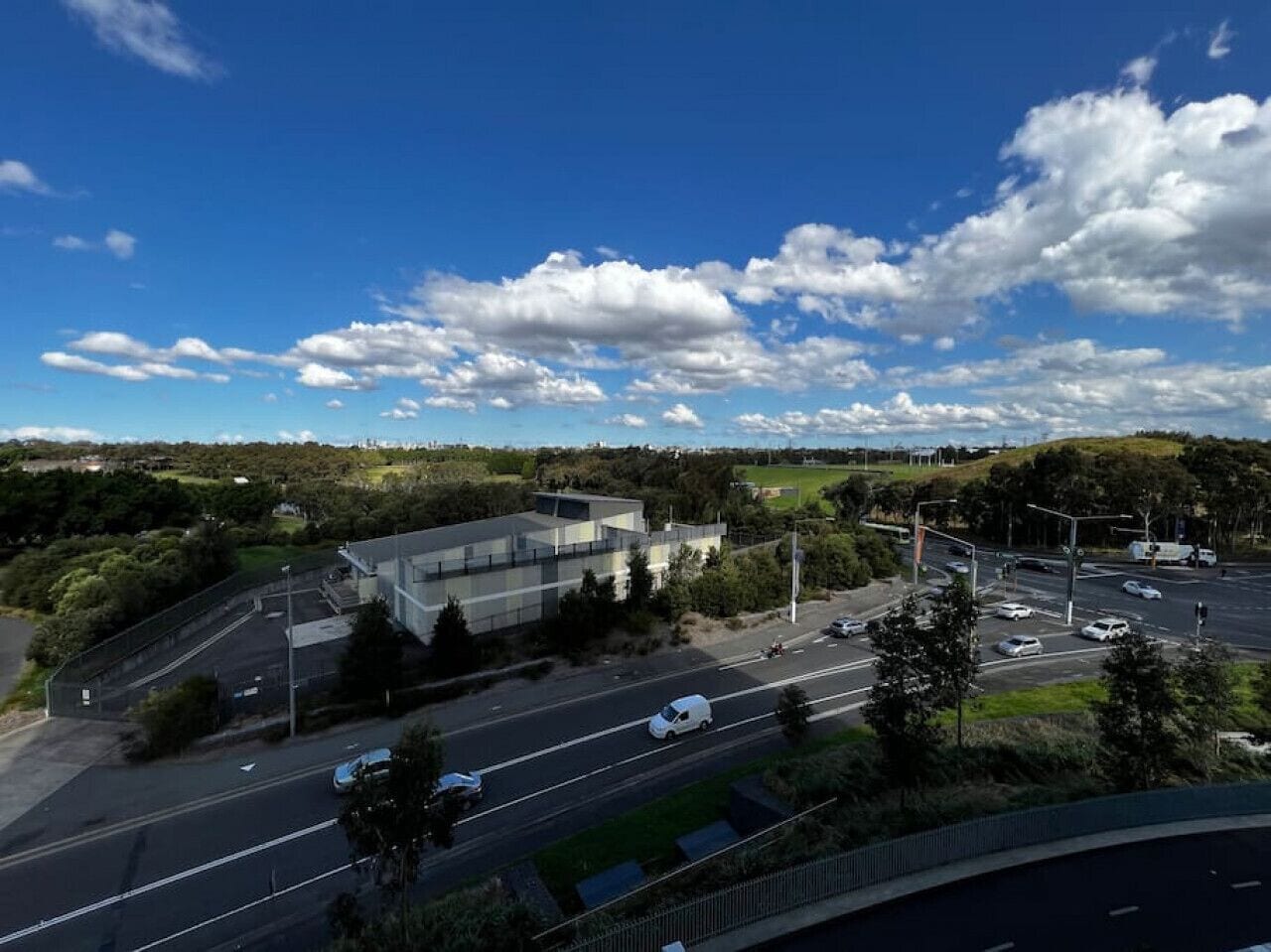 Parkering på området
