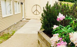 Exterior detail - The Bunker on Mountain Road: A/C, convenient!
 (Stowe)