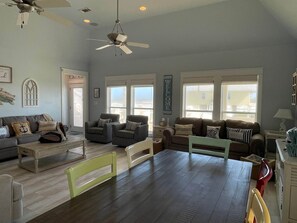 TV, DVD player - Booked at The Beach Beachside Home (Bolivar Peninsula)