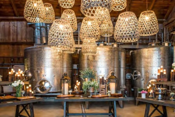Crushpad of Charming Boutique vineyard nearby- Rosehill