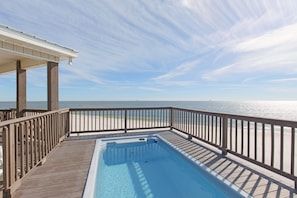 A heated pool