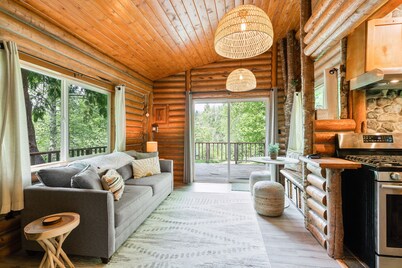 Tree Frog Terrace - mountain trail w/ views, river access, 4+pets