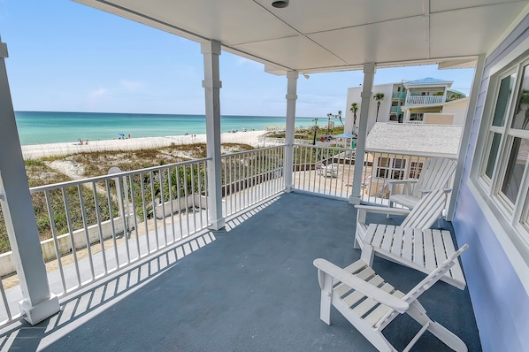 House, Multiple Beds, Patio, Ocean View | Property grounds - 13403 Oleander Dr - Mermaid's Dream (Panama City Beach)
