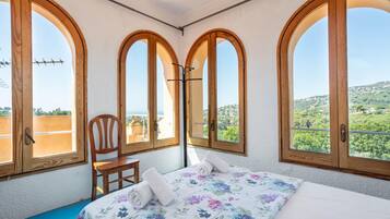 5 slaapkamers, een strijkplank/strijkijzer, internet