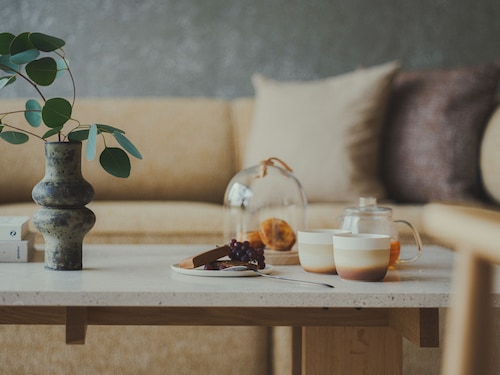 客室内のダイニングエリア