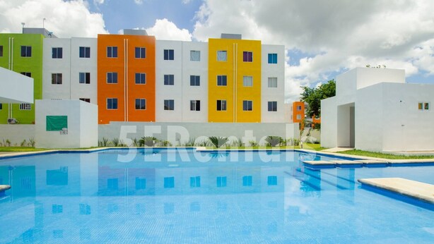 Pool - Apartment With Pool In Playa Del Carmen (Playa del Carmen)