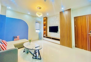 Luxury-Apartment, 1 King-Bett
