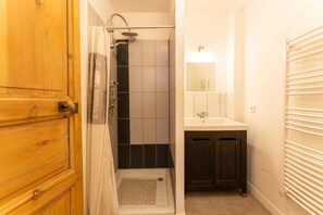 Shower, hair dryer