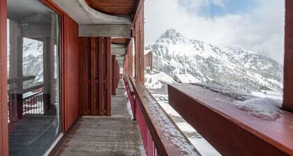 Studio for 5 in Les Arcs 2000, Ski-in/Ski-out, Mountain View