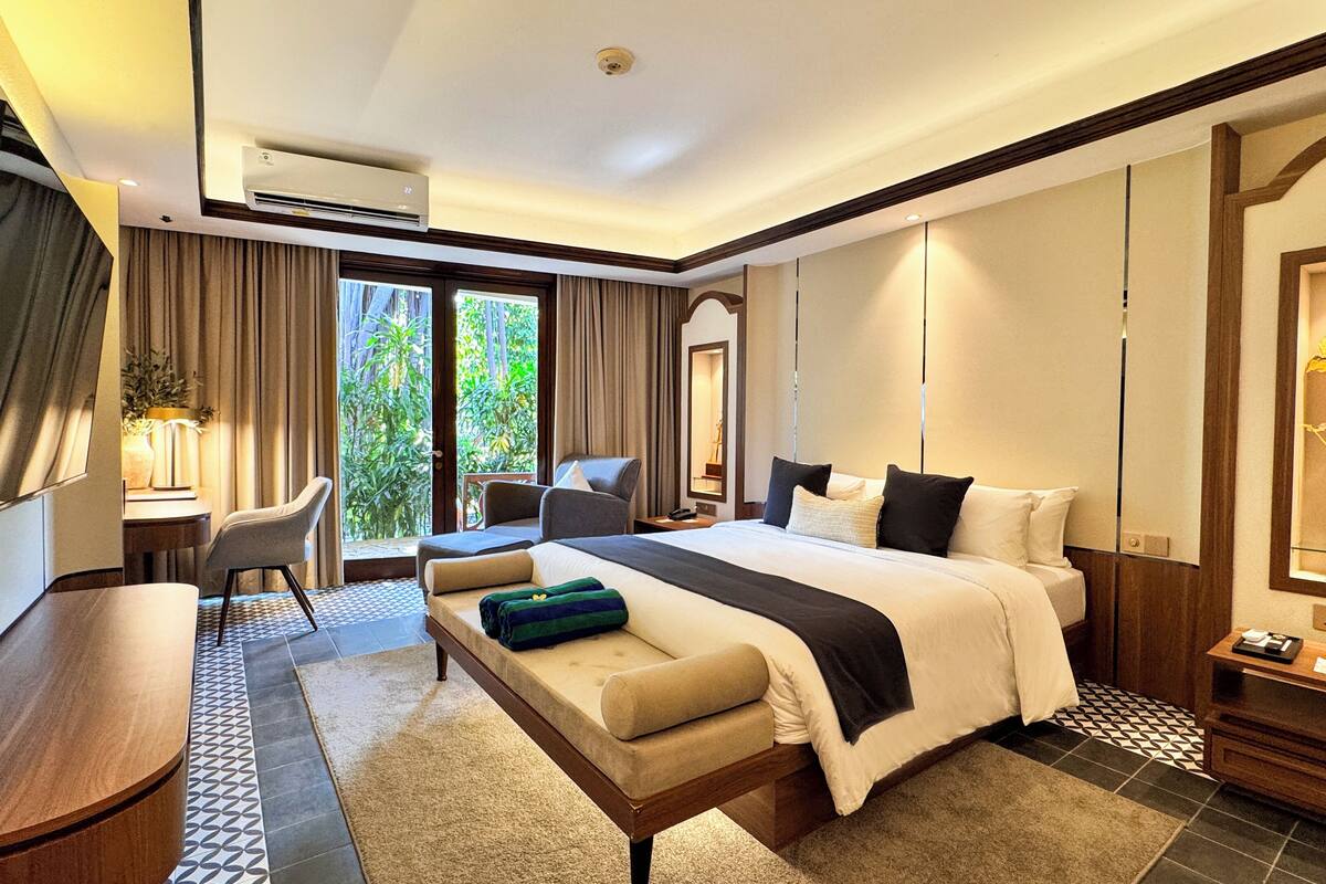 Executive-sviitti | 1 makuuhuone, työpöytä, silitysrauta/-lauta, ilmainen Wi-Fi