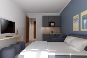 Deluxe-Apartment | 1 Schlafzimmer, kostenloses WLAN, Bettwäsche