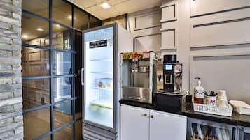 Free daily self-service breakfast