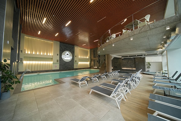 Indoor pool, seasonal outdoor pool