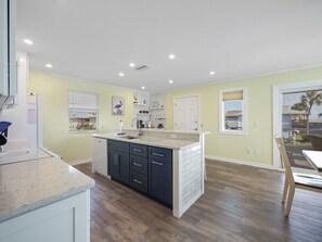 Fridge, microwave, oven, dishwasher - Surf Crest 36 -3 Bed, 2 Bath Pet Friendly Beachside cottage with community pool (St. Augustine Beach)