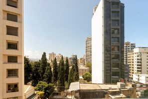 Blick von der Unterkunft