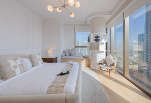 Luxury Apartment, 3 Bedrooms, Non Smoking, City View | 2 bilik tidur, cadar kapas Mesir, peralatan tempat tidur premium 