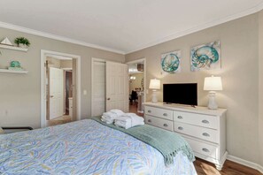 2 bedrooms, iron/ironing board, travel crib, WiFi