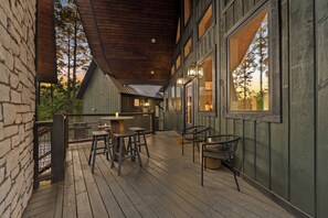 Outdoor dining - Luxury Treehouse! Elevated, Magical & Unique! (Broken Bow)