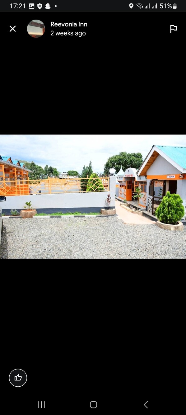 Overnatningsstedets facade