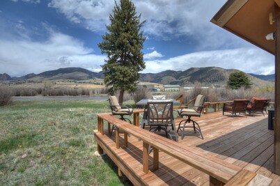 Riverfront Access | Pet Friendly | Expansive Deck w/Mtn Views | ATV's Welcome