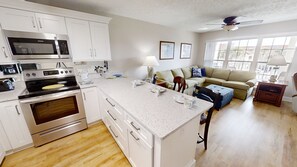 Fridge, microwave, oven, stovetop - Long Term & Pet Friendly Condo - Free round of Golf & Activities Every Day! (Panama City Beach)