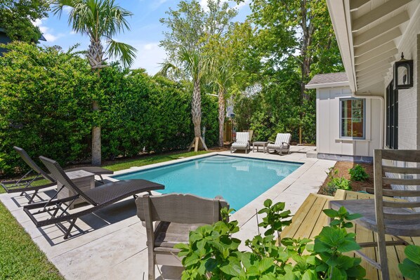 A heated pool