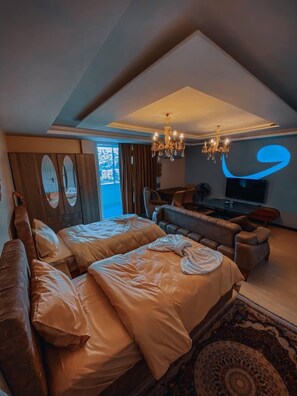 時尚開放式客房, 1 間臥室, 山景 | 埃及棉床單、高級寢具、客房內保險箱、布置獨特