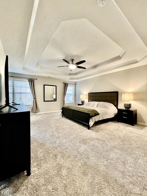 4 bedrooms, iron/ironing board, travel cot, free WiFi