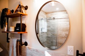 Hair dryer, towels