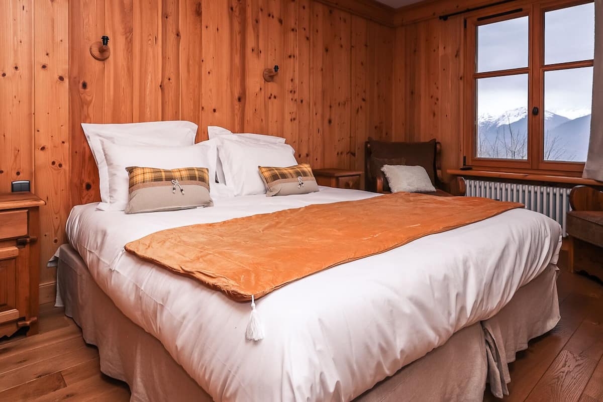 1 habitación y ropa de cama de alta calidad