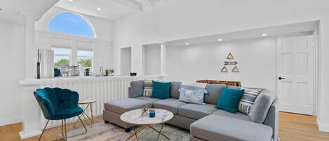 Smart TV, video games, foosball, table tennis