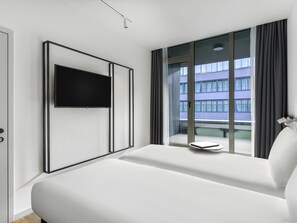 标准房, 2 张单人床, 阳台 | 办公桌、遮光窗帘、隔音、免费 WiFi