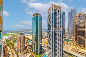 Premier Apartment, 2 Bedrooms, Non Smoking, Marina View | Balcony view - EDEN'S Homes & Villas - Royal Oceanic (Dubai)