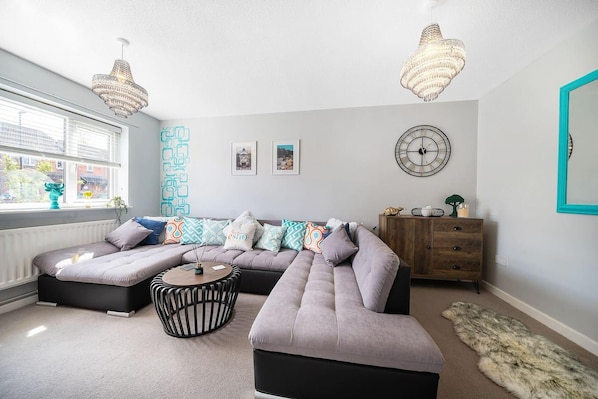 House, Multiple Beds | Living area