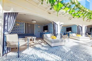 6 outdoor pools, cabanas (surcharge), pool umbrellas