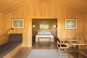 木屋 | 1 多间卧室、埃及棉床单、高档床上用品、羽绒被