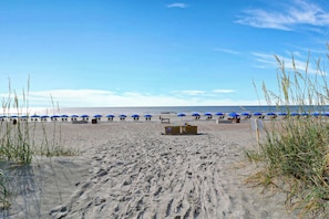 Accommodatie ligt op het strand