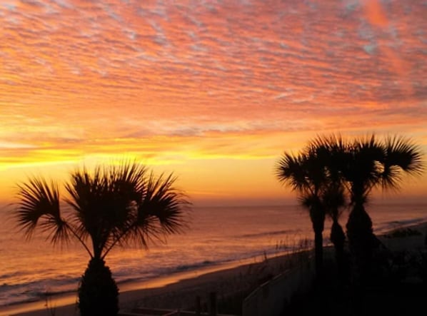 Am Strand, Liegestühle, Strandtücher