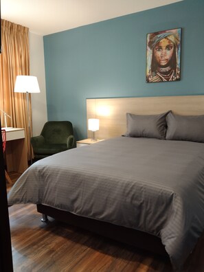 Habitación doble | Sábanas de algodón egipcio y ropa de cama de alta calidad