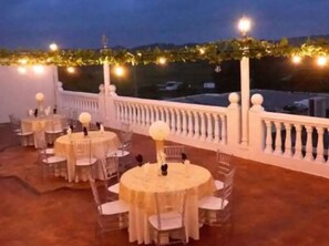 Outdoor banquet area - LUX Puerto Caribe Stylish RM- 103 (Aguada)