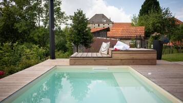 Una piscina riscaldata