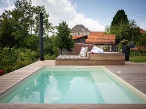 A heated pool